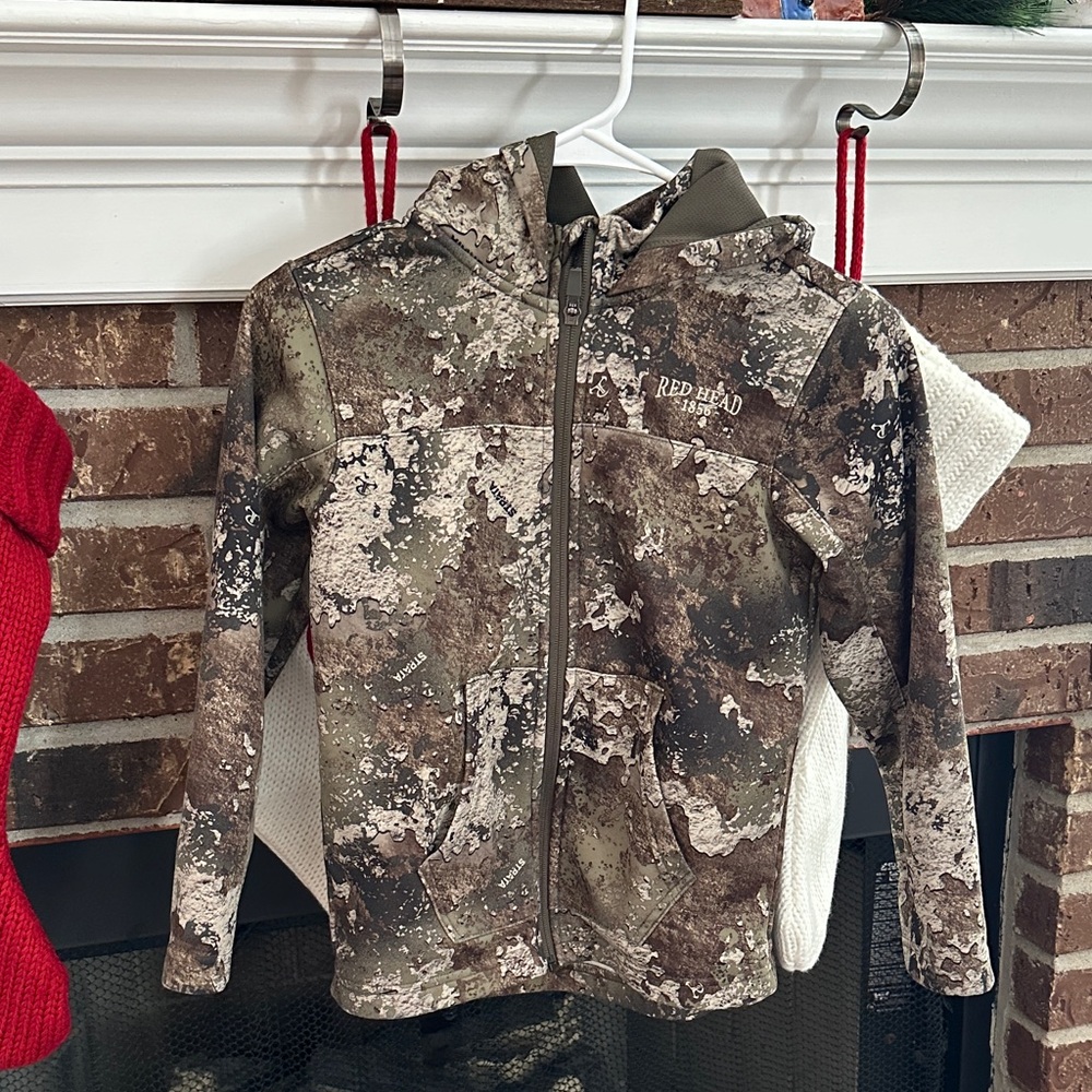 Boys RedHead Camo Jacket with hood